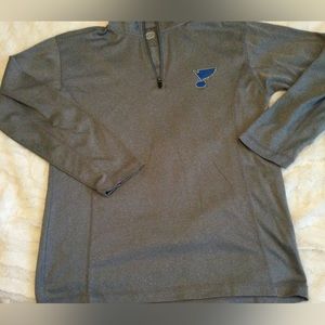 NHL a pullover St. Louis Blues gray size small